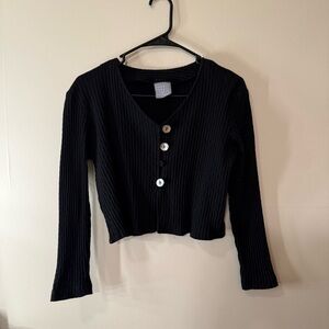 Rabbit Rabbit Rabbit Black Button Down Shirt